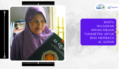 Sedekah Jariyah Quran Braille untuk Tunanetra